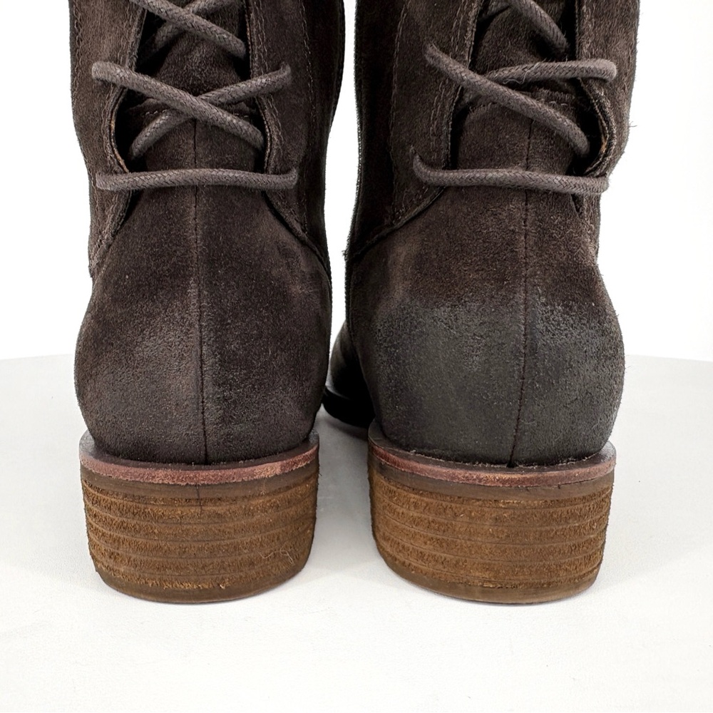 SOFFT Sharnell II Tall Brown Suede Lace-Up Boots 8 - Picture 9 of 16